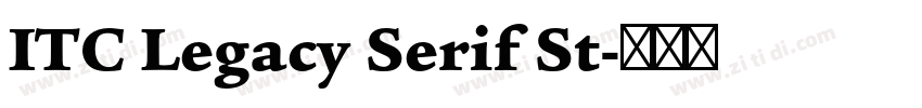 ITC Legacy Serif St字体转换